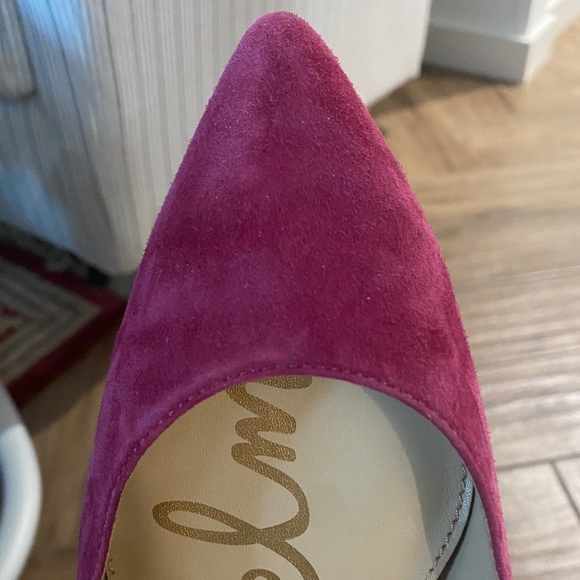 Sam Edelman Reyanne Pink Suede Flats Studded - Picture 7 of 10